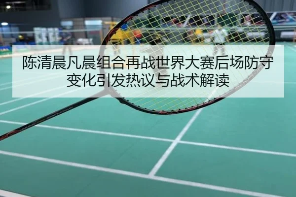 陈清晨凡晨组合再战世界大赛后场防守变化引发热议与战术解读